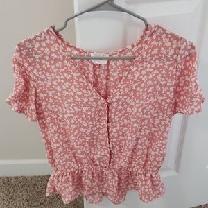 Juniors Floral Blouse